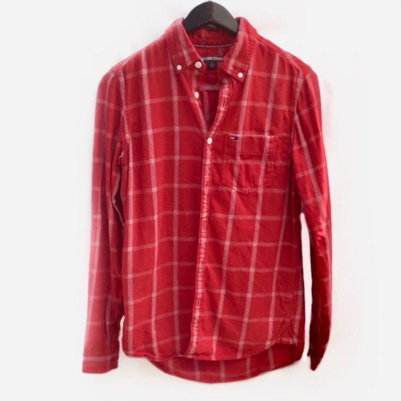 Tommy Hilfiger Red plaid Shirt - Picture 2 of 6